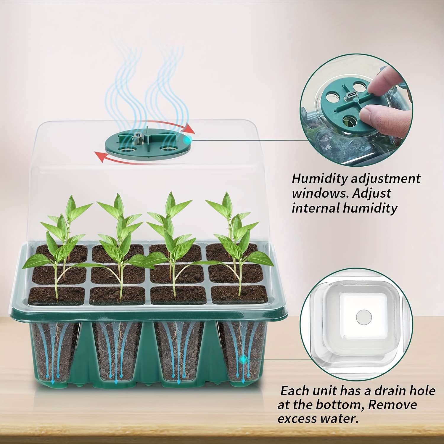 Sämlings-Starter-Kit - 1/2/3 S – Humidity Dome Kit Bewertung und Preis
